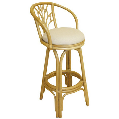 Wicker, Rattan & Sea Grass Builds This Bar Stool Inspired by Indonesian Classics