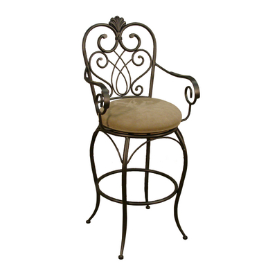 Opera-Inspired Bar Stool Finished To A Hue Of Aged Bronze