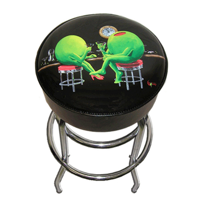 A Bar Stool with Two of Godard's Famous Olives Toasting Martinis After Last Call