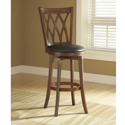 Bar Stools Made From Traditional Materials with Beautiful Criss-Cross Backrests