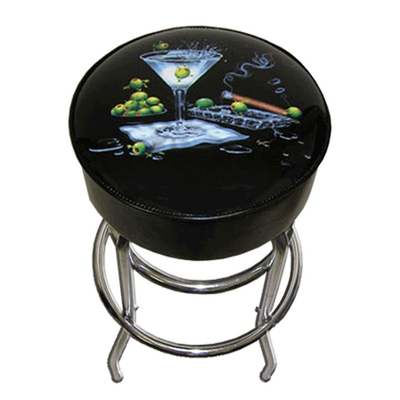 A Michael Godard Designed Bar Stool For Your Basement or Game Room Bar