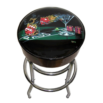 Come On, Lucky Seven! Add This Michael Godard Bar Stool to Your Game Room