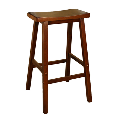 This Mission Style Walnut Wood Bar Stool Will Add Western Style & Grace