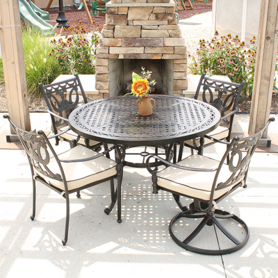 Federal-Style Patio Furniture Set with Colorful & Durable Outdoor Fabric