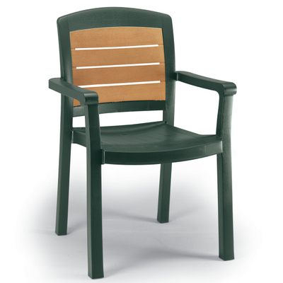This Commercial Patio Armchair Combines a Simple Design with Easy Comfort