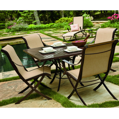 Enjoy Your Outdoor Living Area with a Cromwell Sling Outdoor Patio Dining Set