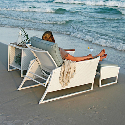 The Nautical Look of This Outdoor Furniture Is Perfect For Sea or Poolside Use