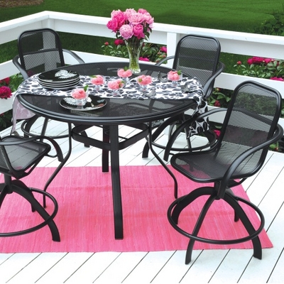This Comfortable Mesh Patio Furniture Set Will Transform Your Outdoor Space