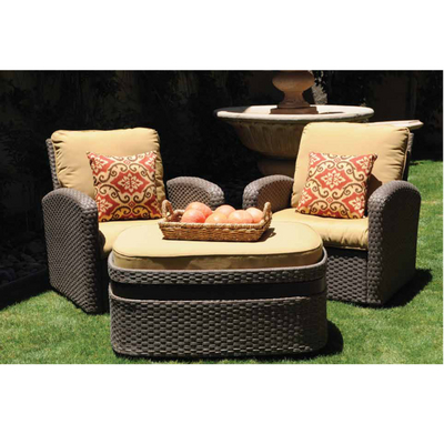 Art-Deco Designs Inspired This Beautiful All-Weather Wicker Lounge Set