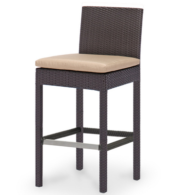 Modern Design Meets Woven Wicker in the Maxime Woven Bar Stool by Caluco