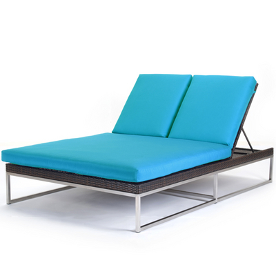 Sturdy Wicker Meets Modern Metal in the Mirabella Chaise Lounge by Caluco