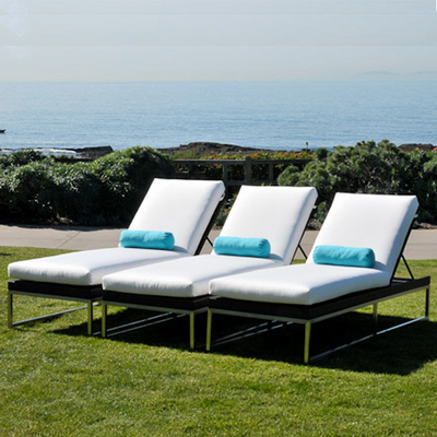 Sturdy Wicker Meets Modern Metal in the Mirabella Chaise Lounge by Caluco