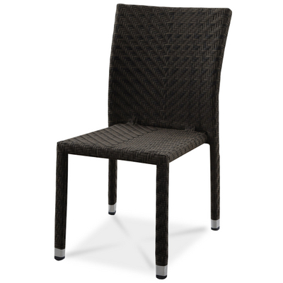 A Stackable Side Chair Made From Wicker Rattan, Perfect for Large Gatherings!