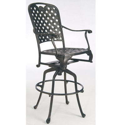 A French Origin & Sophisticated Provenance Describes This Outdoor Bar Stool