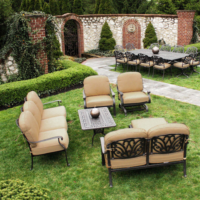 Modern & Comfortable Deep Seating Cushions Surrounded By Antique Style & Designs
