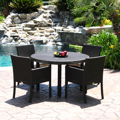 Durable & Classic All-Weather Vinyl Wicker Meets Modern Lines & Designs!