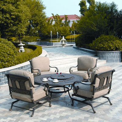 Relax in style on your patio with The St. Moritz Fire Pit by Hanamint