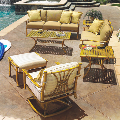 Tiki Style Outdoor Deep Seating Patio Furniture. Outdoor Living at its Best