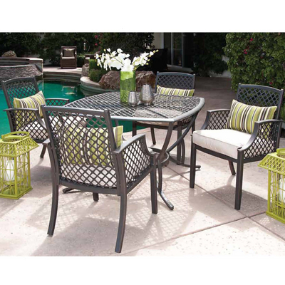 Lovely Table & Chairs Featuring a Beautiful & Elegant Open Lattice Pattern
