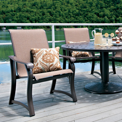 You Will Love This Patio Furniture Set Made From Easy-To-Clean Sling & Aluminum