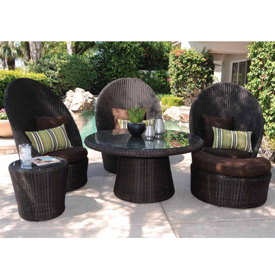 Durable & Beautiful All-Weather Wicker Peacock Chairs, Tables & Ottoman