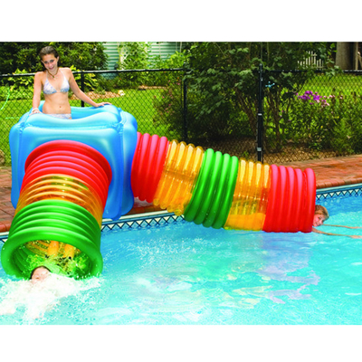 This Pool Toy & Double Slide Offers Creative Configurations for Hours of Fun!