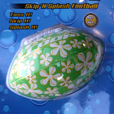 Have Some Fun This Summer with the Skip 'N' Splash Football From Coop!
