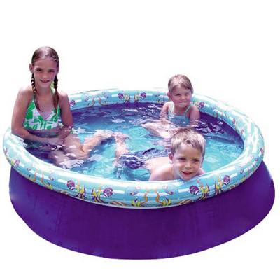 This Spring Action Inflatable Pool Makes Setup & Storage Simple & Easy!