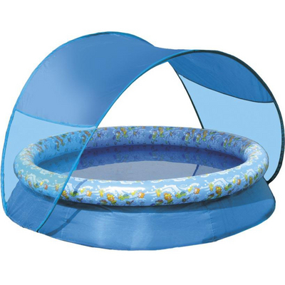 Spring Action Inflatable Swimming Pool Makes Setup & Storage Simple & Easy!