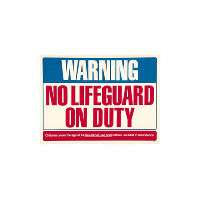 Water Safety Sign For The Beach, Lake or Above Ground Swimming Pool!