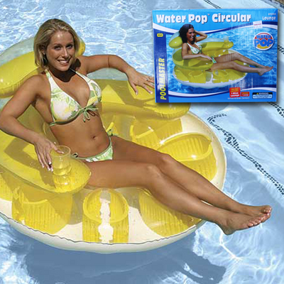 Relaxing & Eye-Catching Swimming Pool Float with Spacious Center Seat Pocket!