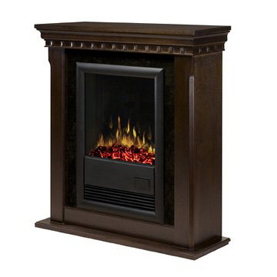 A Smaller Electric Fireplace Provides the Look of a Real Flame in Your Home