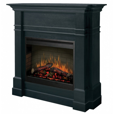 A Slim & Tall Flat-Wall Electric Fireplace with a Historic Look & Antique Feel