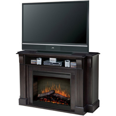 This Entertainment Center & Electric Fireplace Provides the Look of a Real Flame
