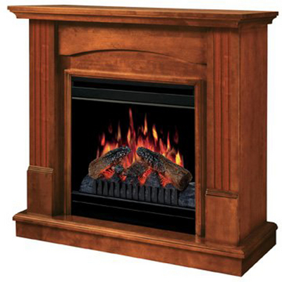This Flat-Wall Electric Fireplace Offers Traditional Style & A Beautiful Finish
