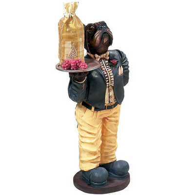 A Whimsical Waiter Sculpture That Is Clearly The Big Dog Of The House