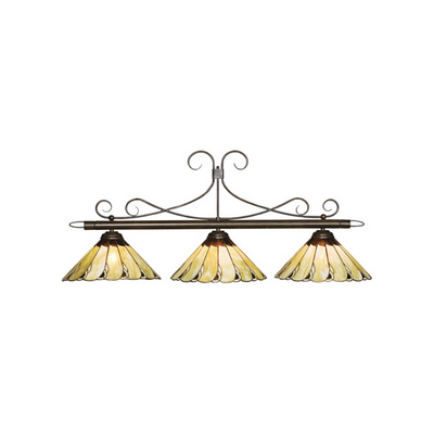 Add lighting to any game room with the Sausalito Pool Table Light