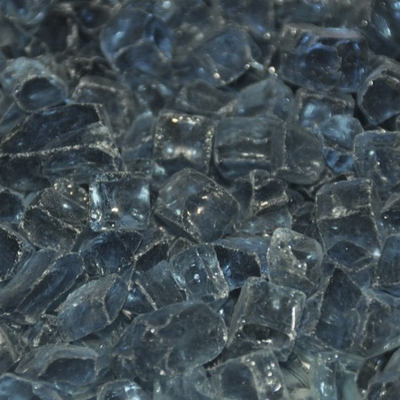 This Fire Glass with Light Hues of Gray Mixes Well With Any Outdoor Room Decor