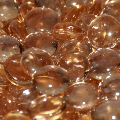 Apricot Fire Beads with a Special Luster for Your Outdoor Propane Fire Pit