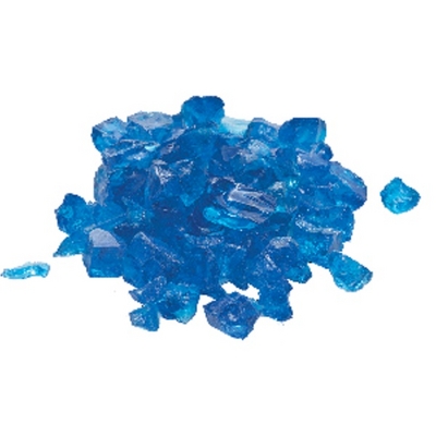 A Large 20 Lb. Bag of Bright Blue Fire Glass for Your Fire Pit or Fireplace