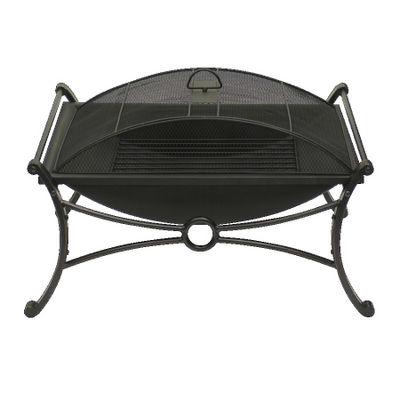 This Simple yet Sophisticated Wood Burning Fire Pit Offers a Rectangular Outline