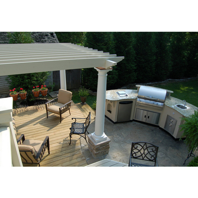 This Grill Island & Pergola Will Inspire a Fun Backyard Grilling Experience