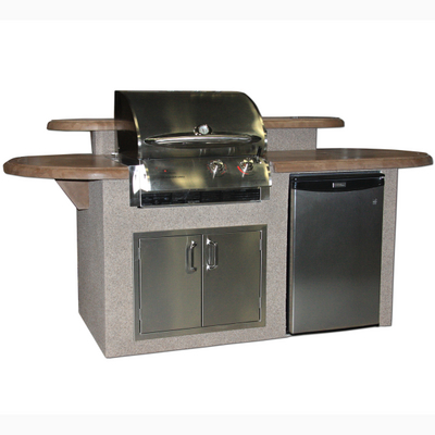 This Grill Island & Fridge Instantly Creates An Outdoor Kitchen For Your Home