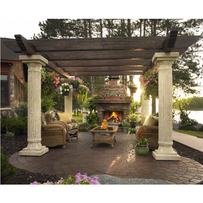 The Classic Doric Columns Will Create a European Escape in Your Backyard