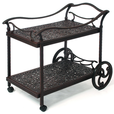 This Cast Aluminum Tea Cart Showcases Classic Designs & Motifs