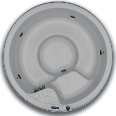An Easy-To-Use Plug N Play Hot Tub with a Traditional Round Design