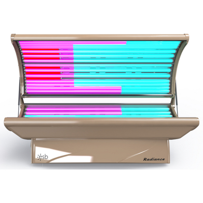 Get bronze skin all year round with the Radiance 26 Trio tanning bed by ESB