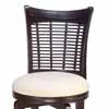 Bayberry Wicker Dark Cherry Swivel Bar Stool