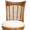 Bayberry Wicker Oak Swivel Bar Stool