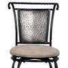 Milan Black Pewter Bar Stool